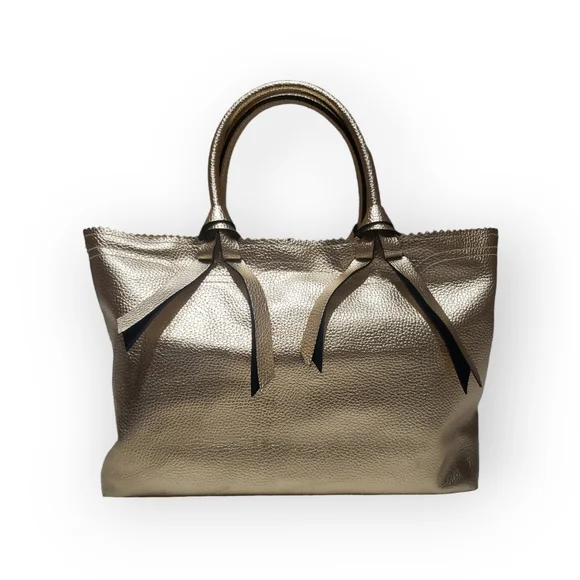 Victorias Secret Metallic Gold Handbag Shoulder Bag Purse - Picture 5 of 6